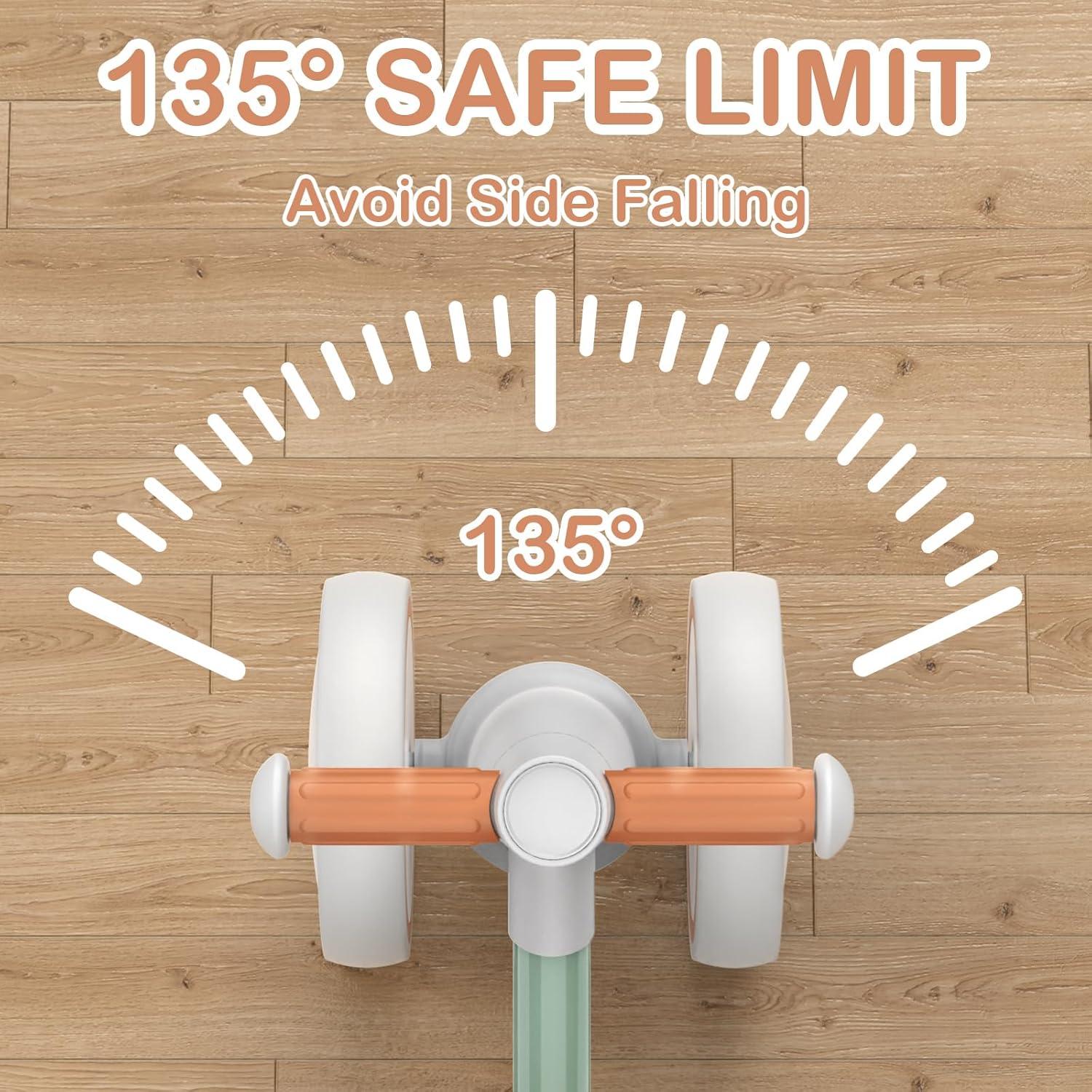 imageSEREED Colorful Lighting Baby Balance Bike Toys for 1 Year Old Boys Girls 1224 Month Toddler Balance Bike with 4 Silence Wheels First Birthday Gift GreenGreen