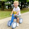 imageSEREED Baby Balance Bike for 1 Year Old Boys Girls 1224 Month Toddler Balance Bike 4 Wheels Toddler First Bike First Birthday GiftsBlue New