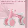 imageSEREED Baby Balance Bike for 1 Year Old Boys Girls 1224 Month Toddler Balance Bike 4 Wheels Toddler First Bike First Birthday GiftsPink New