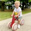 imageSEREED Baby Balance Bike for 1 Year Old Boys Girls 1224 Month Toddler Balance Bike 4 Wheels Toddler First Bike First Birthday GiftsRed