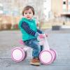 imageSEREED Baby Balance Bike for 1 Year Old Boys Girls 1224 Month Toddler Balance Bike 4 Wheels Toddler First Bike First Birthday GiftsRose red