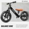 imageSEREED Toddler Balance Bike 2 Year Old No Pedal Kids Bicycle Toys for 25 Years Old ToolFree Adjustment Customize Plate with Stickers Gift for 23 Boys Girls WhiteBlack