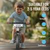 imageSEREED Toddler Balance Bike 2 Year Old No Pedal Kids Bicycle Toys for 25 Years Old ToolFree Adjustment Customize Plate with Stickers Gift for 23 Boys Girls WhiteWhite