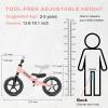 imageSEREED Toddler Balance Bike 2 Year Old No Pedal Kids Toy Bike for 25 Years Old ToolFree Adjustment Gift for 23 Girls Customize Plate with 3pcs Stickers PinkPink